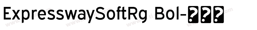 ExpresswaySoftRg Bol字体转换